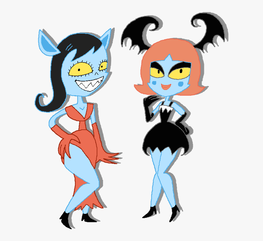 Obscure Girls From Chalkzone By Montatora On - Vampire Girls Chalkzone Girls, Transparent Clipart