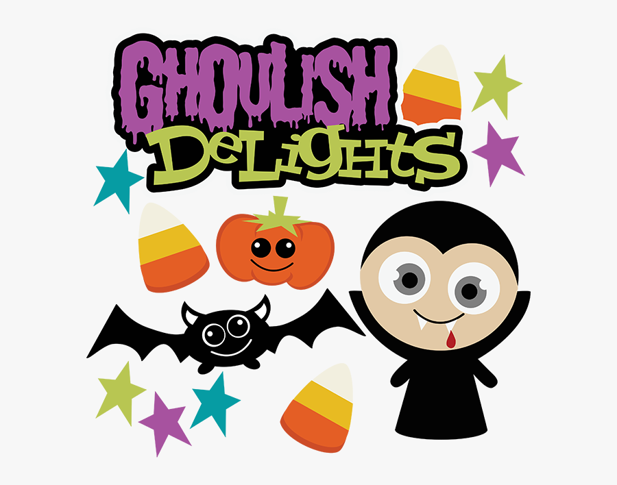 Ghoulish Delights Svg Scrapbook Collection Halloween - Ghoulish Clip Art, Transparent Clipart
