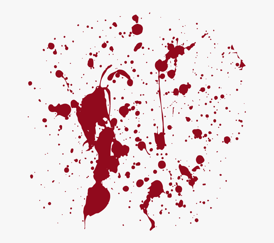 Blood Euclidean Vector Clip Art - Png Blood Splatter Vector, Transparent Clipart