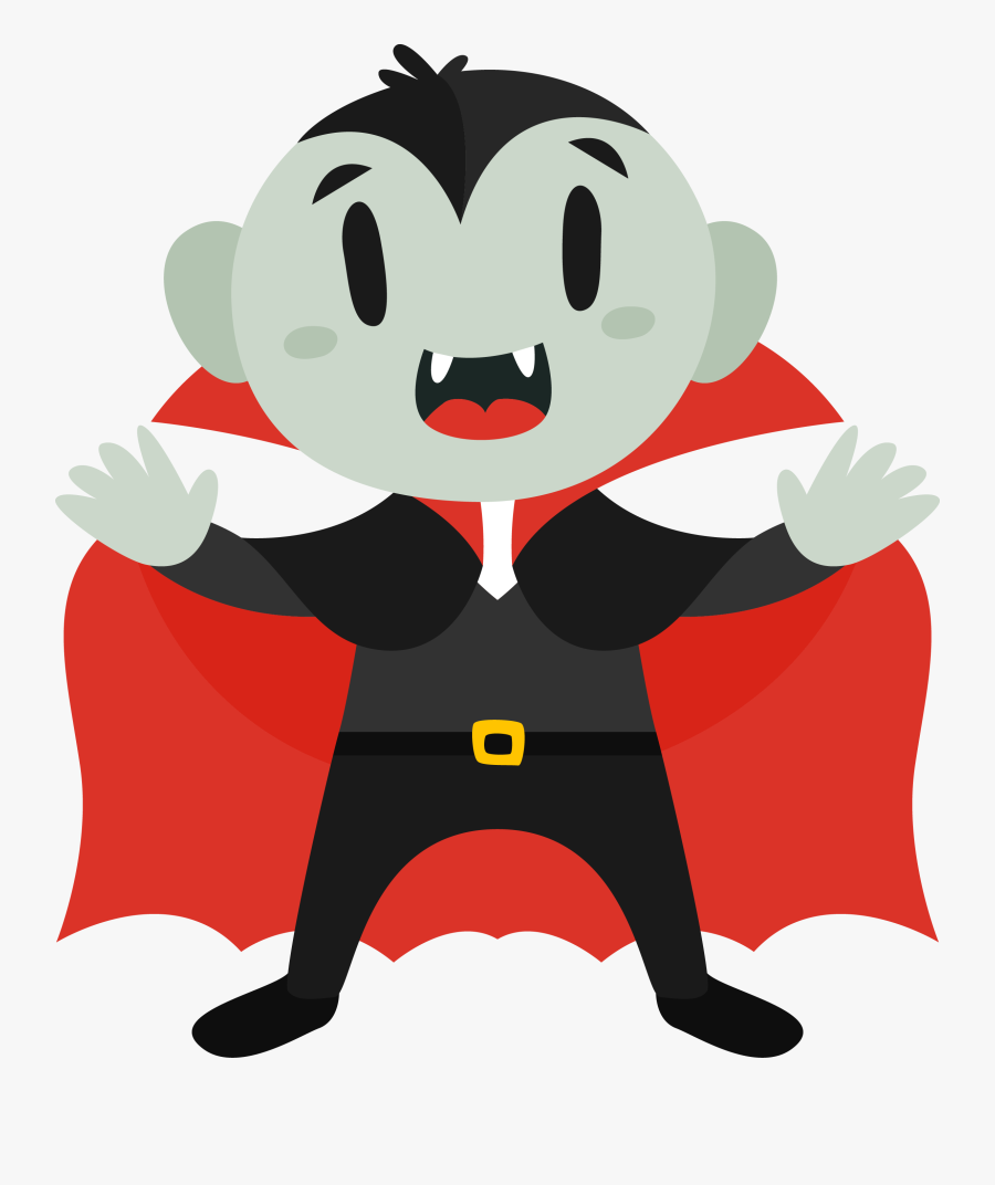 Count Dracula Halloween Cartoon - Dracula Cartoon Png, Transparent Clipart