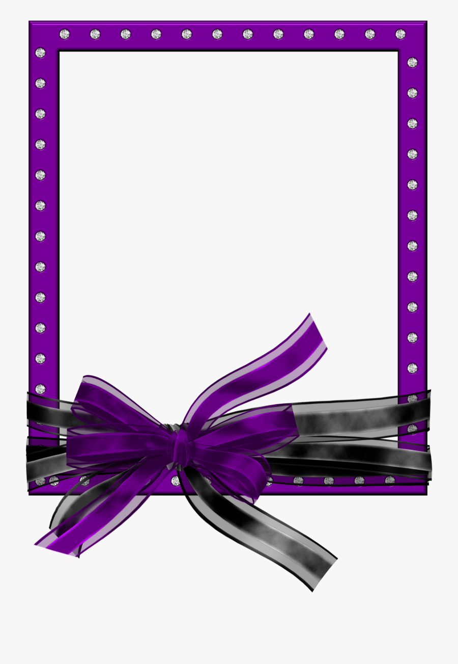 Wedding Frame Purple Png Clipart , Png Download - Red And Black Frame, Transparent Clipart