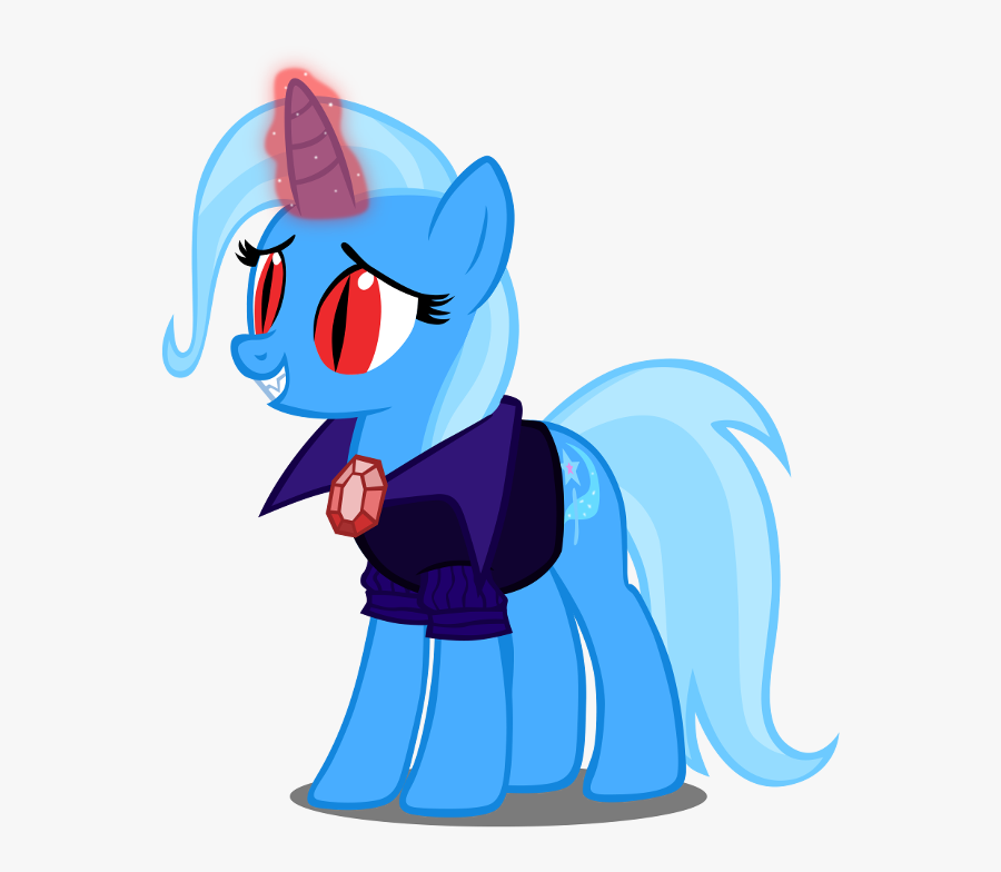 Vampire Trixie By Artist-navitaserussirus - My Little Pony Dark Trixie, Transparent Clipart