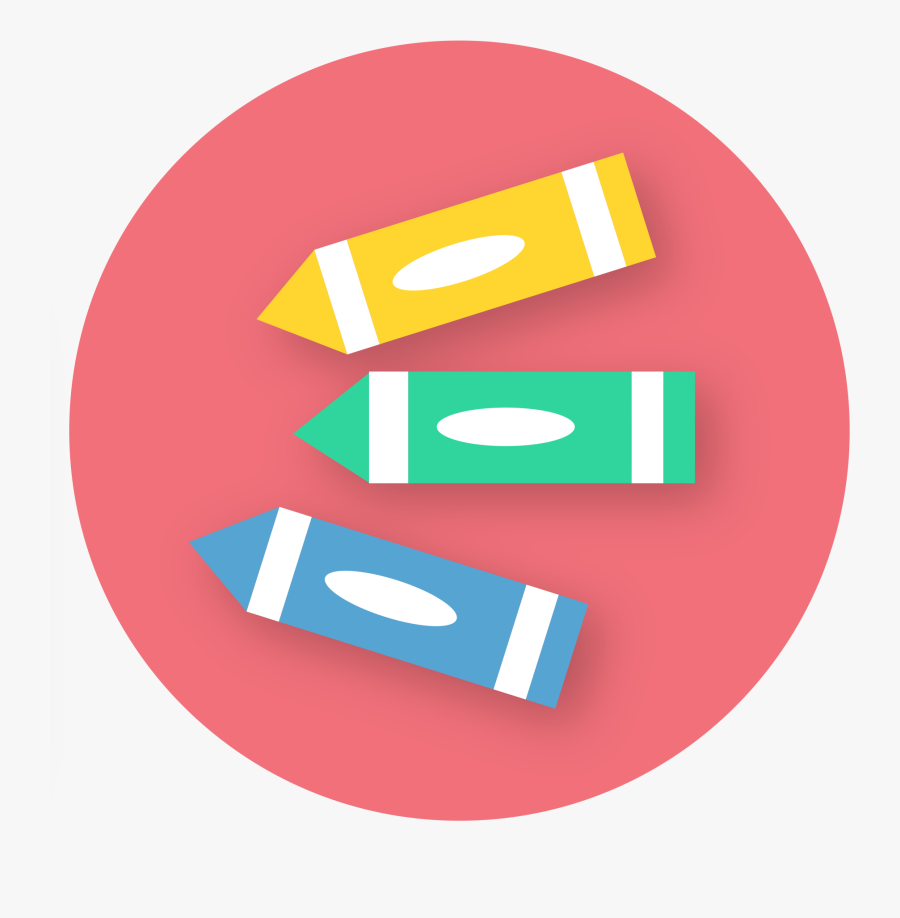 Los Angeles Clipart Crayon - Crayons Icon Png, Transparent Clipart
