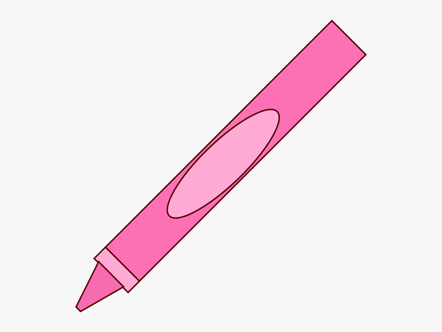 Crayon Clipart Blue Crayon - Clip Art Pink Crayon, Transparent Clipart