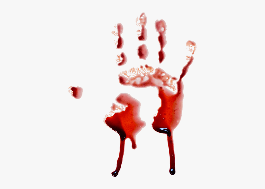 Blood Hand Photo - Blood Dripping Transparent Background, Transparent Clipart