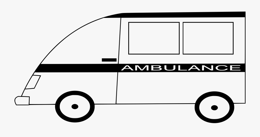 Ambulance Clipart Black And White Png, Transparent Clipart