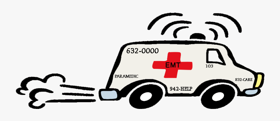 Clip Art Transparent Emt Welcome To Ambulancein - Moving Ambulance Clipart, Transparent Clipart