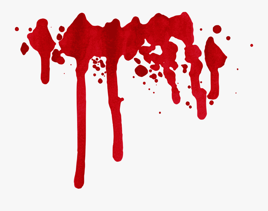 8 Blood Splatter Drip, Transparent Clipart