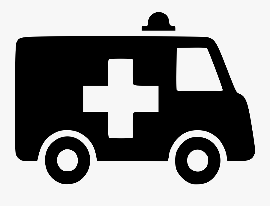 Graphic Library File The Noun Project - Black Ambulance Clipart, Transparent Clipart