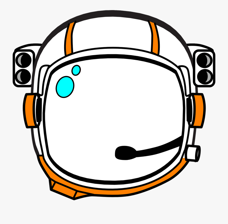 Orange Astronaut Helmet Clip Art At Vector Clip Art - Astronaut Helmet Clipart, Transparent Clipart