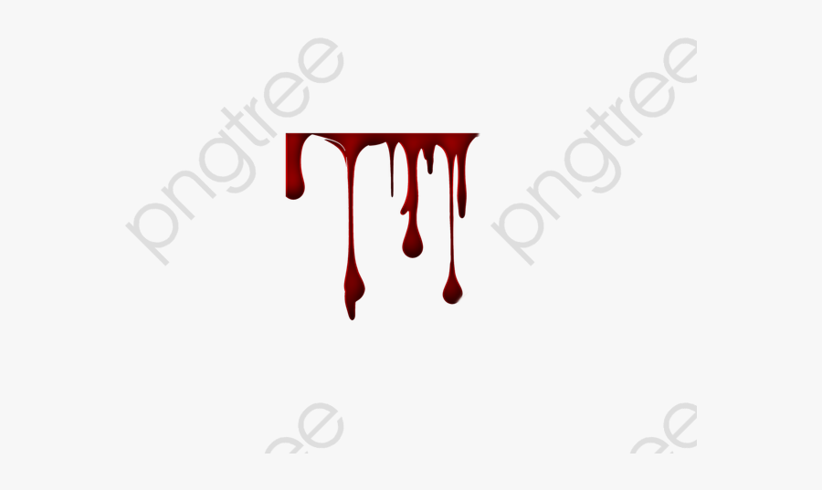 Halloween Blood Dripping Effect Simulation, Red, Liquid, - Sticker For Picsart Editing, Transparent Clipart