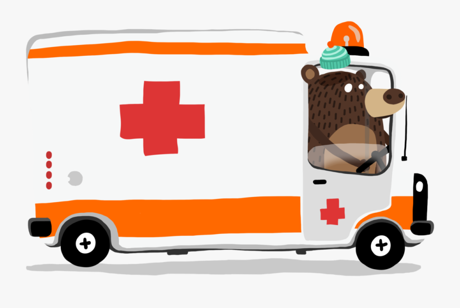Emergency Clipart Ambulance Driver - Orange Ambulance Png, Transparent Clipart