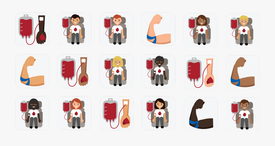 Blood Clipart Blood Bank - Blood Donor Emoji, Transparent Clipart