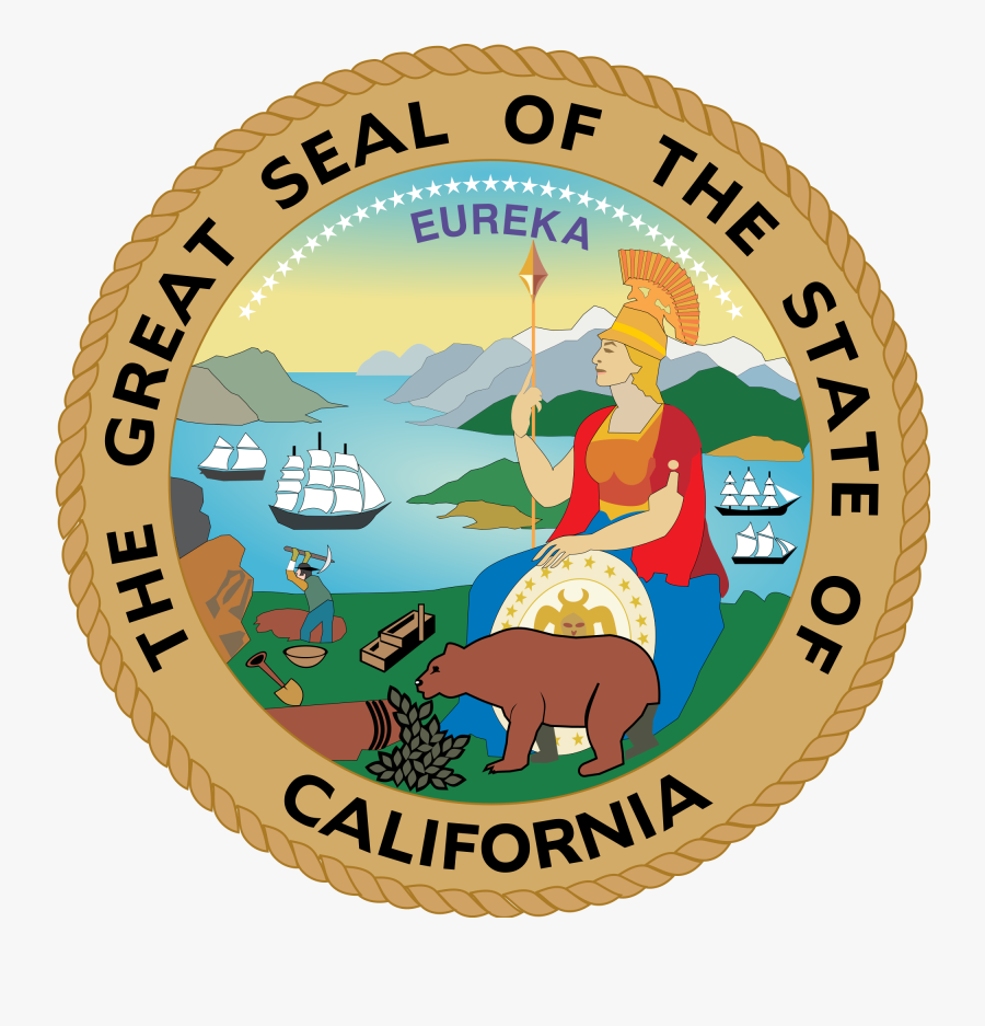 Clip Art List Of California Wikipedia - California Seal, Transparent Clipart