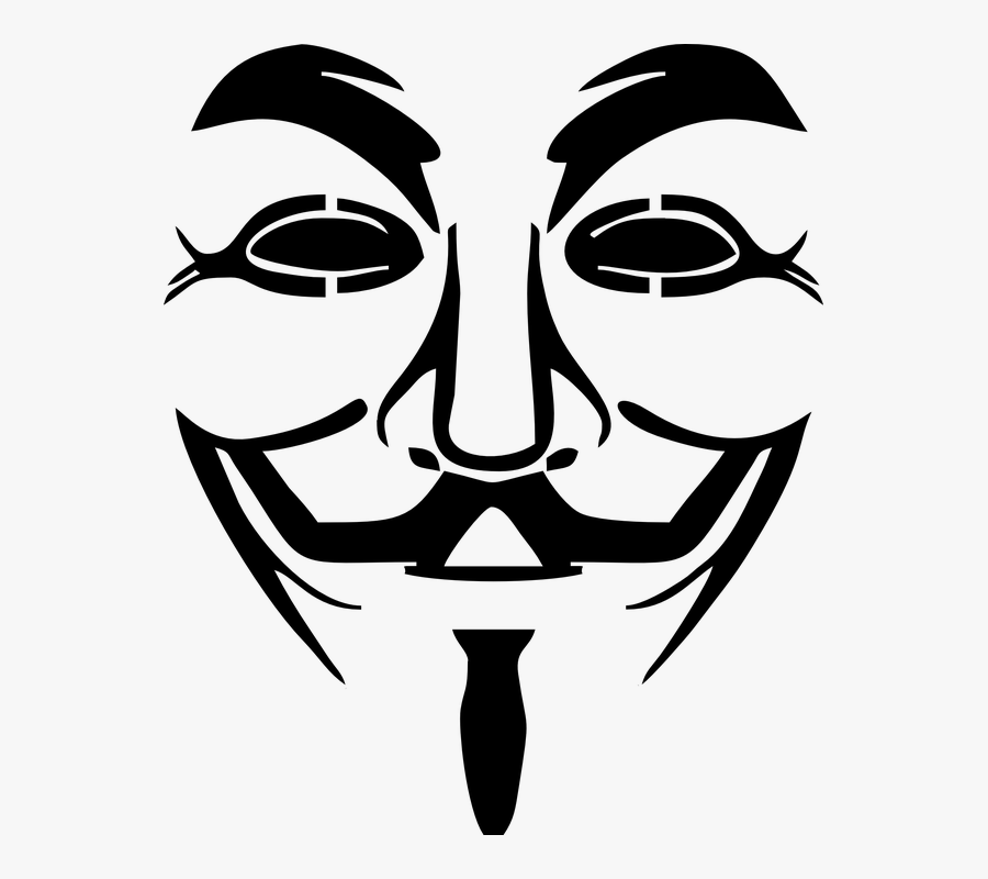 Vendetta, Mask, Guy, Fawkes, Face, Man, Film, Person - Guy Fawkes Mask, Transparent Clipart