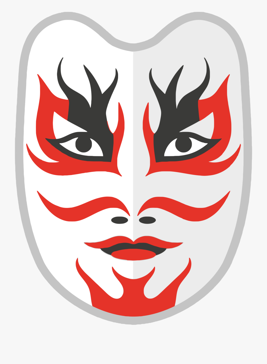 Japanese Big Image Png - Japanese Mask Png File, Transparent Clipart