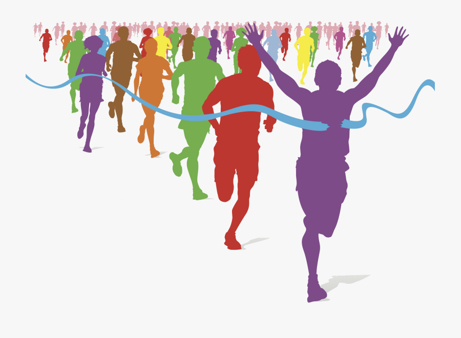 Race Png Images Transparent Free Download - Crossing The Finish Line Clipart, Transparent Clipart
