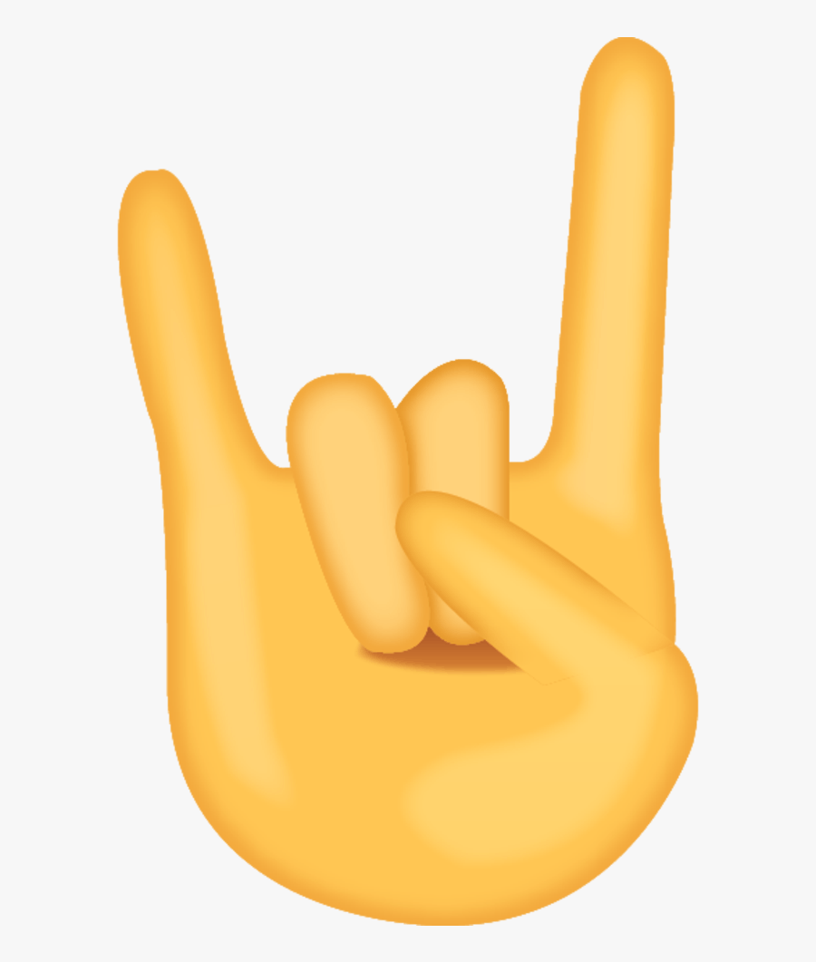 Hand Png Rock N Roll Emoji - Rock N Roll Hand Emoji Transparent, Transparent Clipart