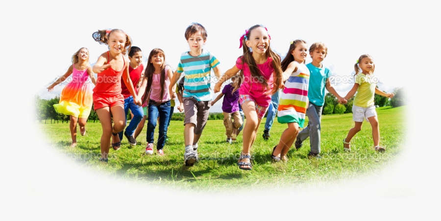 Depositphotos 32010675 Kids Running Enjoying Summer - Kids Enjoying Png, Transparent Clipart