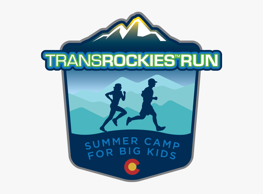 Transparent Two People Running Clipart - Transrockies Run Logo, Transparent Clipart