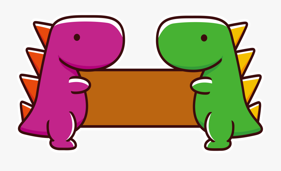 Dinosaur Clip Art - Cartoon Dinosaur Line Drawing, Transparent Clipart