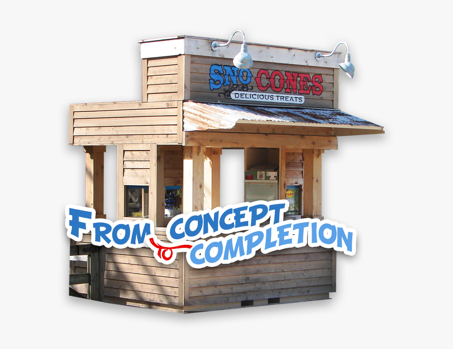 Snow Cone Stand - Signage, Transparent Clipart