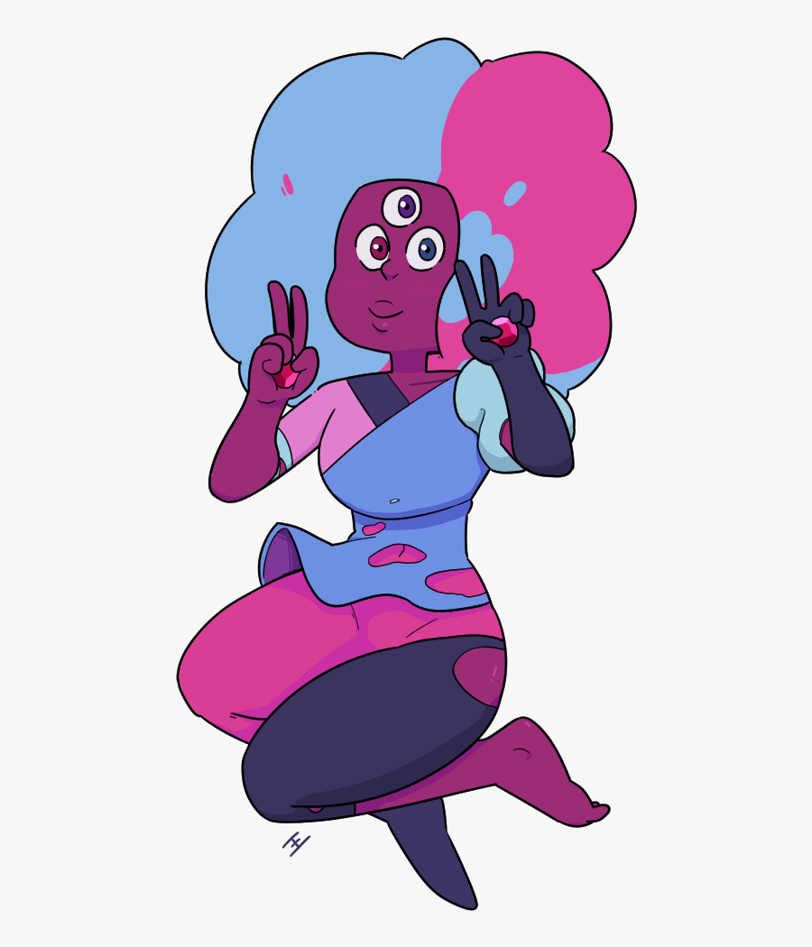 Pink Purple Vertebrate Fictional Character Violet Cartoon - Cotton Candy Steven Universe, Transparent Clipart