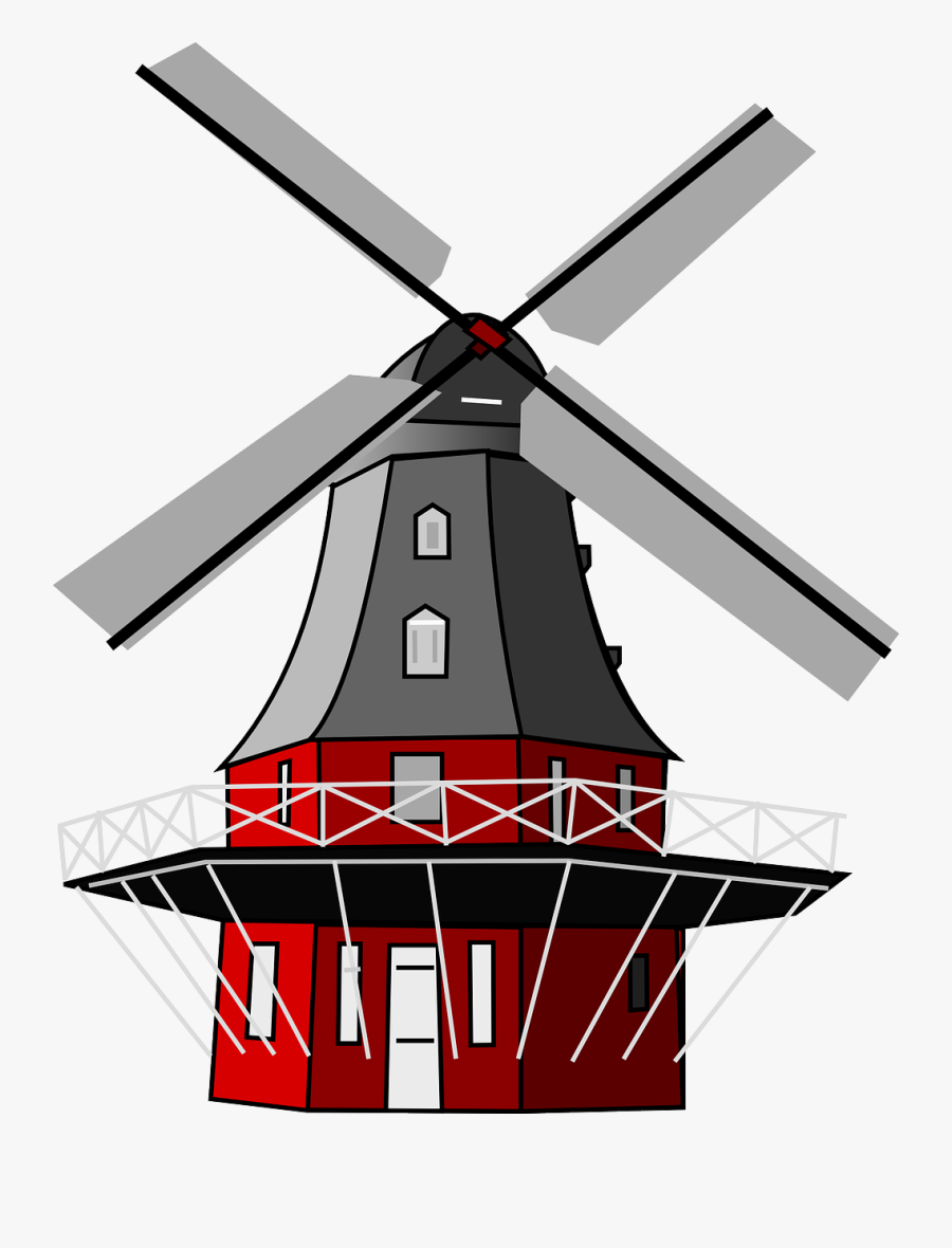 Windmill - Dutch Windmill Png, Transparent Clipart