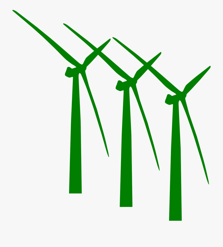 Wind Turbine Clip Art, Transparent Clipart