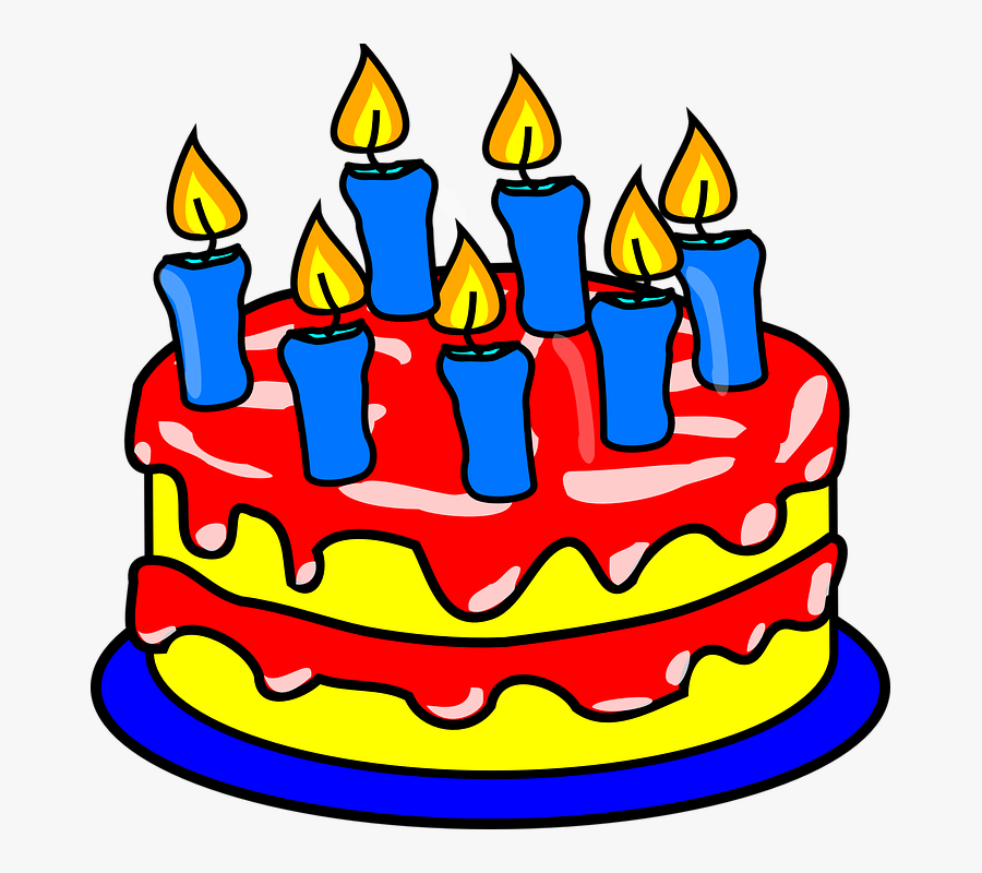 The Bday Clip Art At Clker - Birthday Cake Clip Art, Transparent Clipart