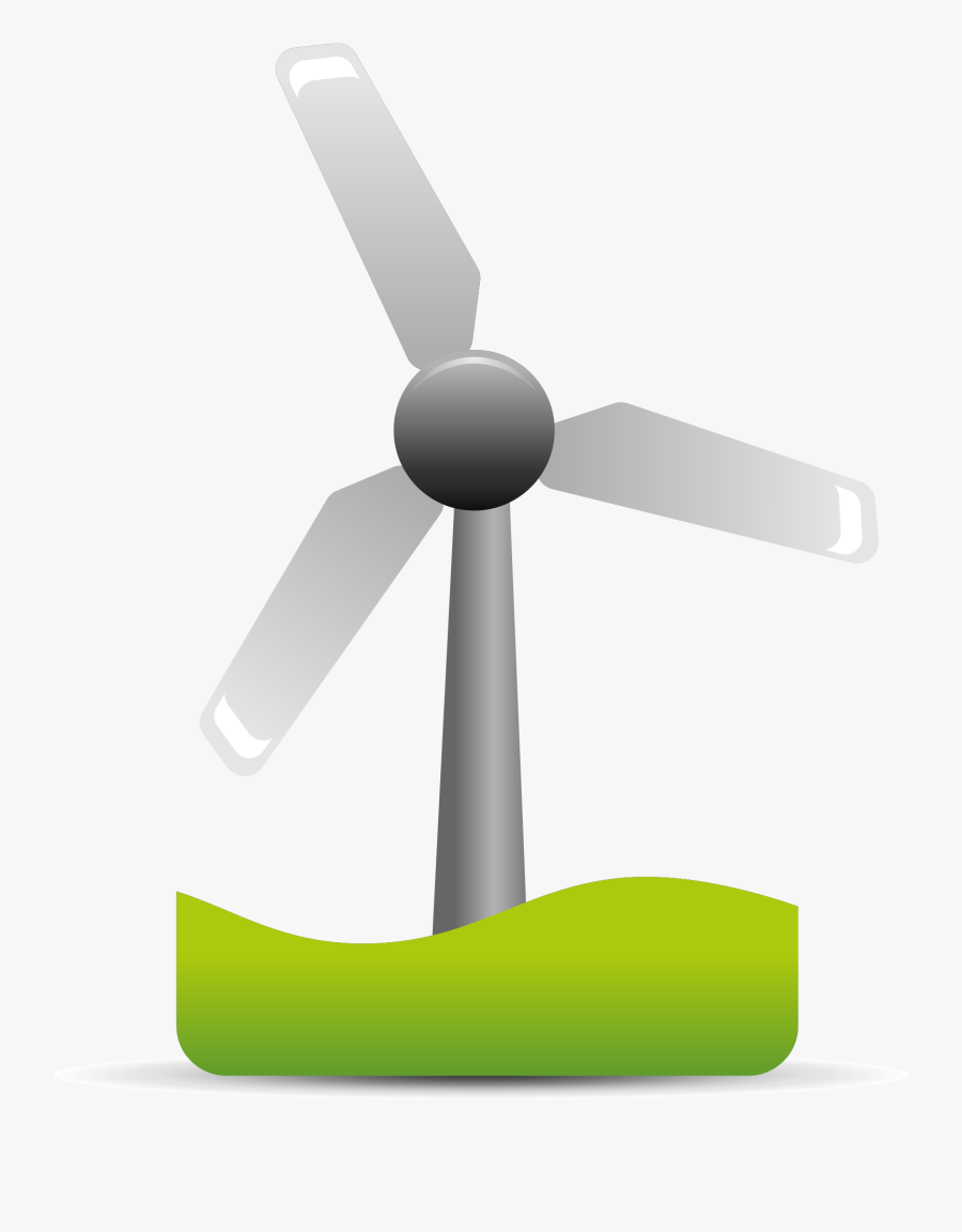 Energ Etica Sicilia Eolico - Clipart Wind Turbine Cartoon, Transparent Clipart