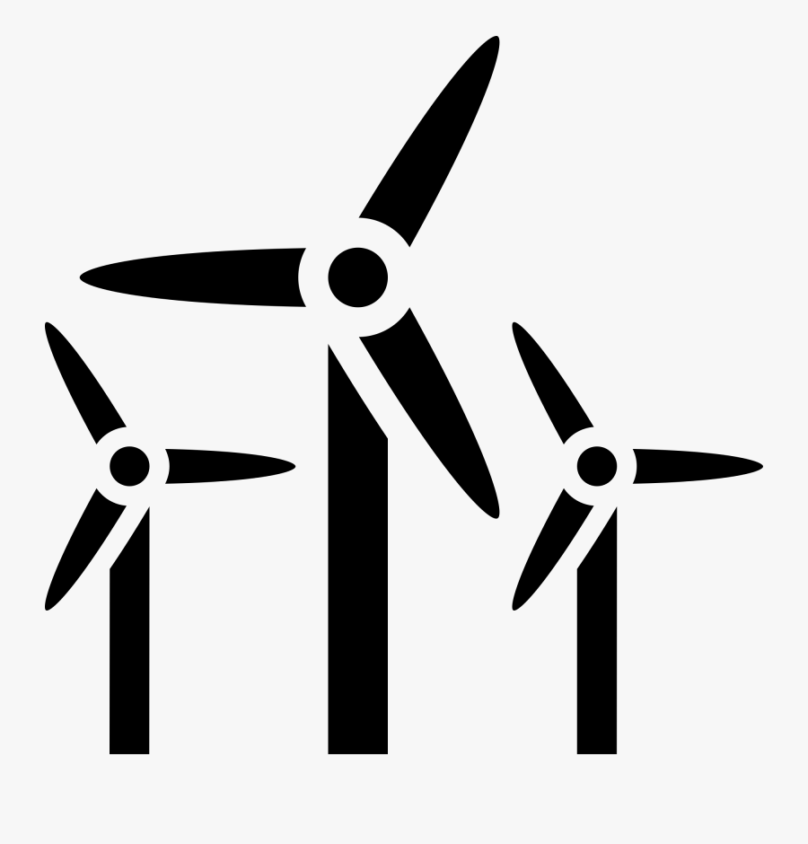 Clipart Farm Windmill - Wind Power Plant Icon, Transparent Clipart