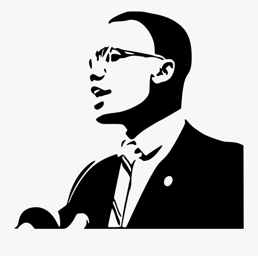 Malcolm X Clipart, Transparent Clipart