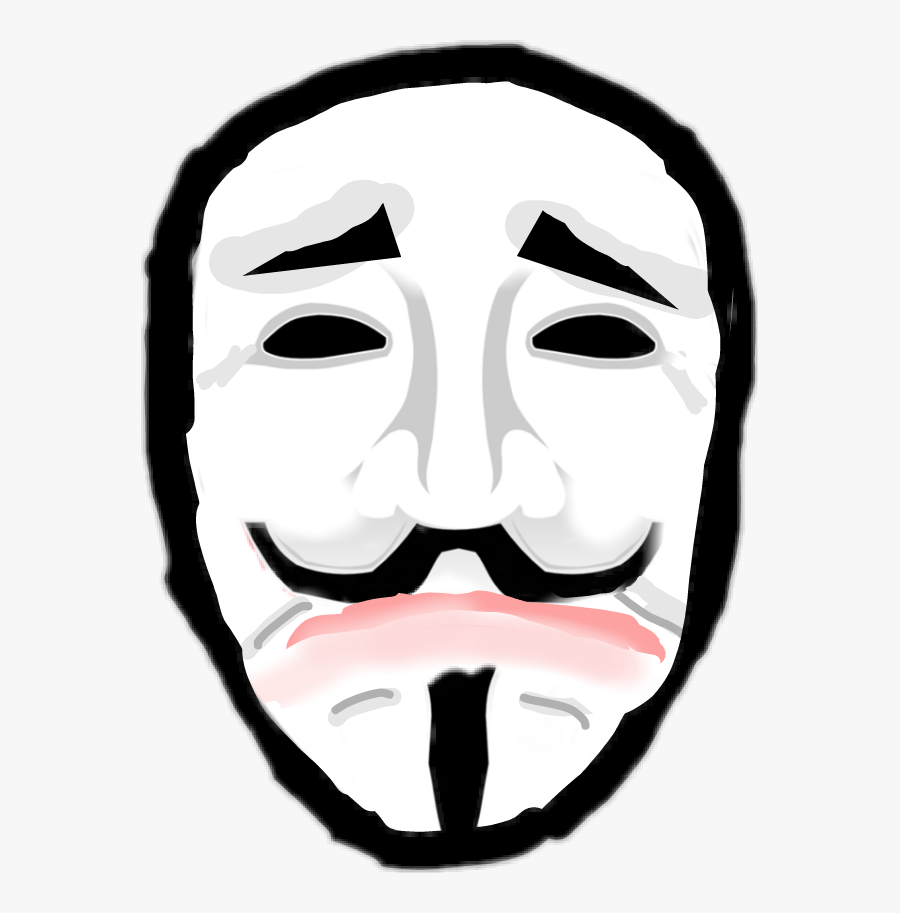 Vendettasadmask Anonymous Report Abuse - Sad Anonymous Mask, Transparent Clipart