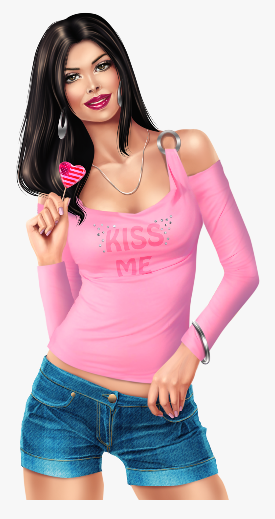 Girl, Transparent Clipart