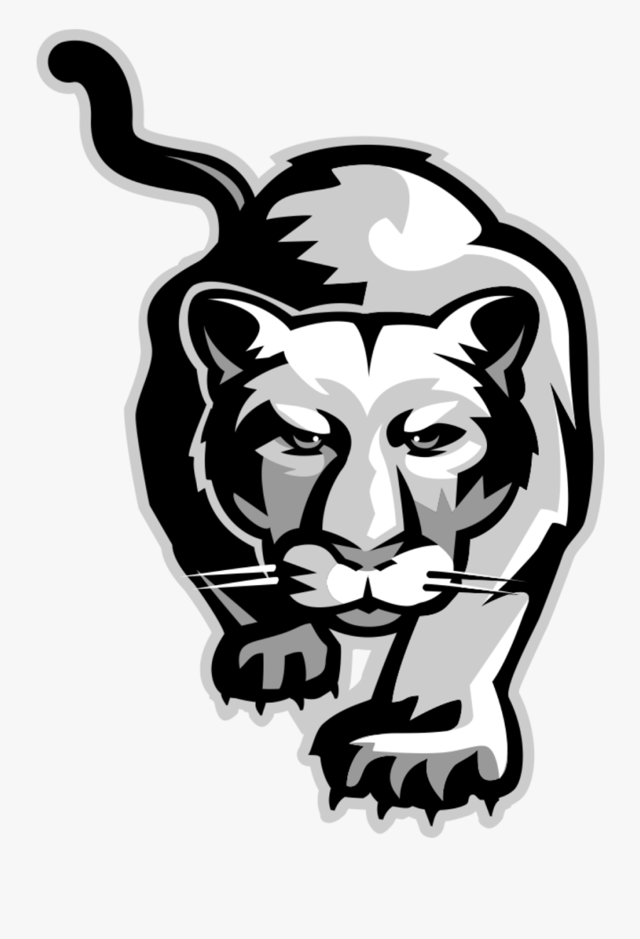 Cougar Logo Style, Transparent Clipart