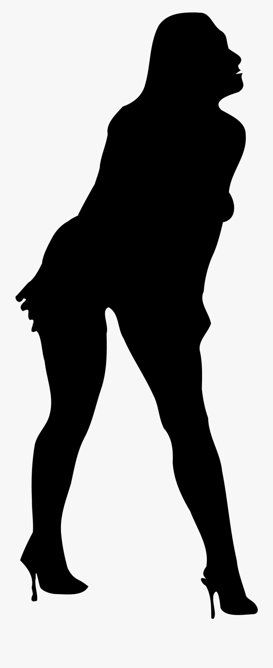 Woman Silhouette 56 - Hands On Hips Girl Silhouette Transparent, Transparent Clipart