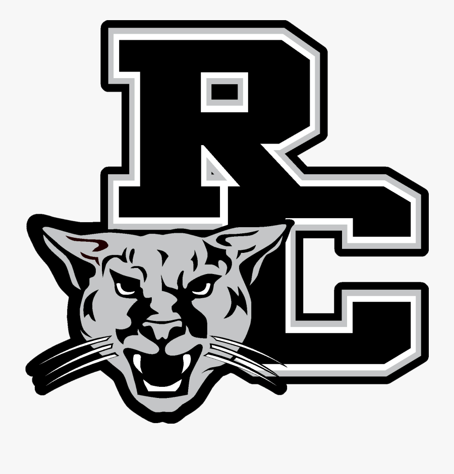 Transparent Cougar Black And White Clipart - Rockingham County High School Cougars, Transparent Clipart