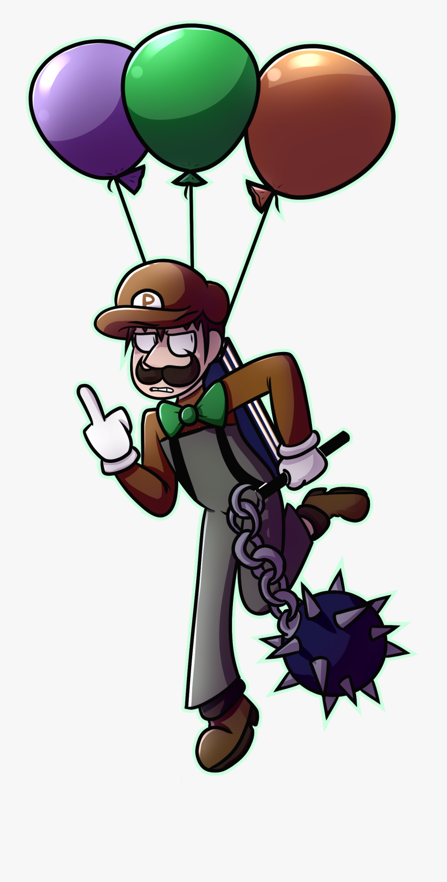 Pretzel Mario, Transparent Clipart