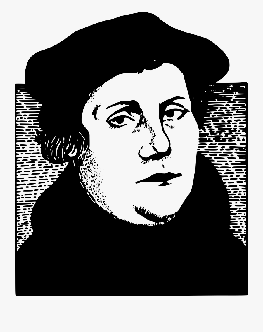 Clipart - Martin Luther Black And White Clipart, Transparent Clipart