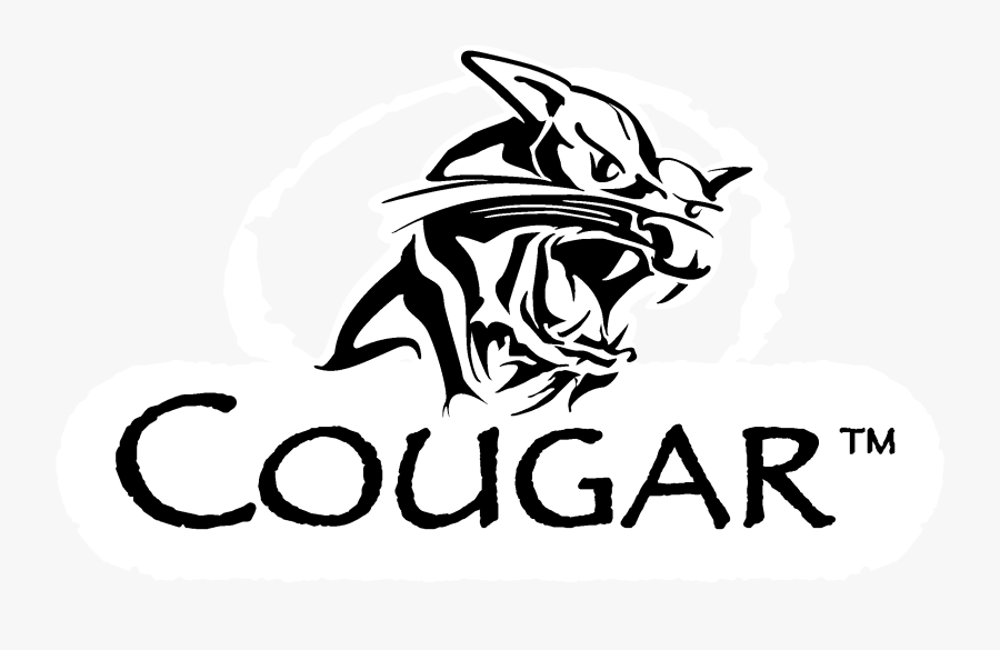 Cougar Logo Black And White - Cougar, Transparent Clipart