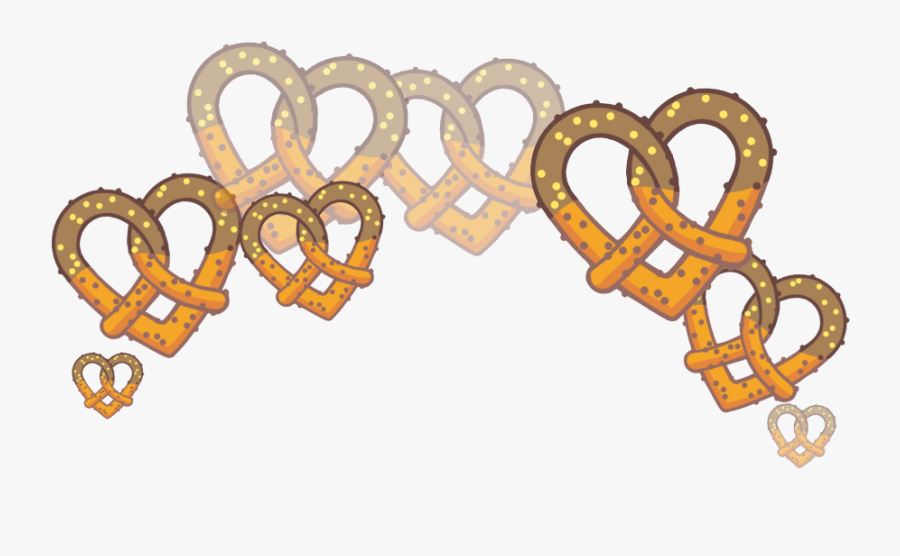 #pretzel #pretzels #heart #hearts #heartcrown #heartcrownsticker, Transparent Clipart