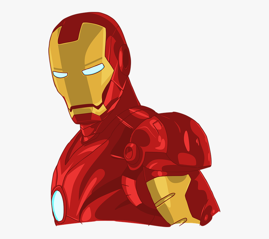 Iron Man Cartoon Character, Transparent Clipart