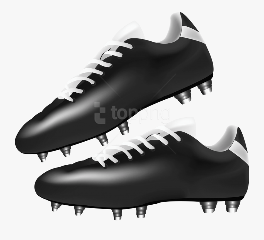 Boots Clipart Black - Football Boots Png, Transparent Clipart