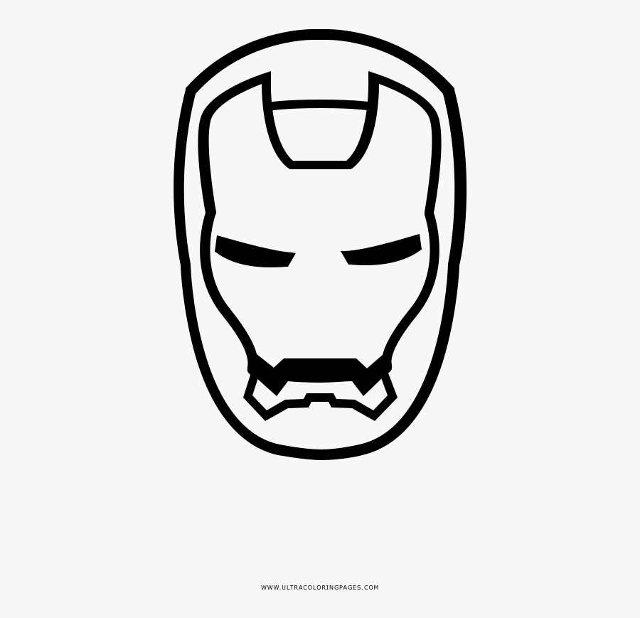 Iron Man Coloring Page - Desenho Sobre Homem De Ferro, Transparent Clipart