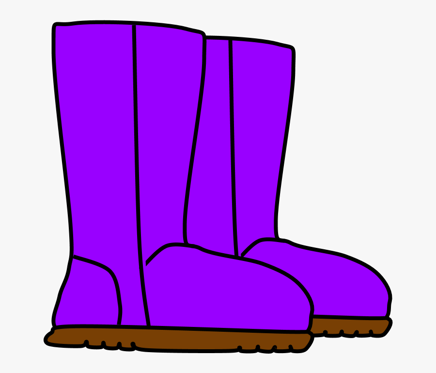 Boots, Snow, Rain, Purple - Rain Boots Purple Boots Clip Art, Transparent Clipart