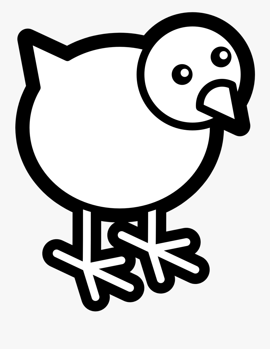 Dove - Clipart - Black - And - White - Imágenes De Pollo En Caricatura, Transparent Clipart