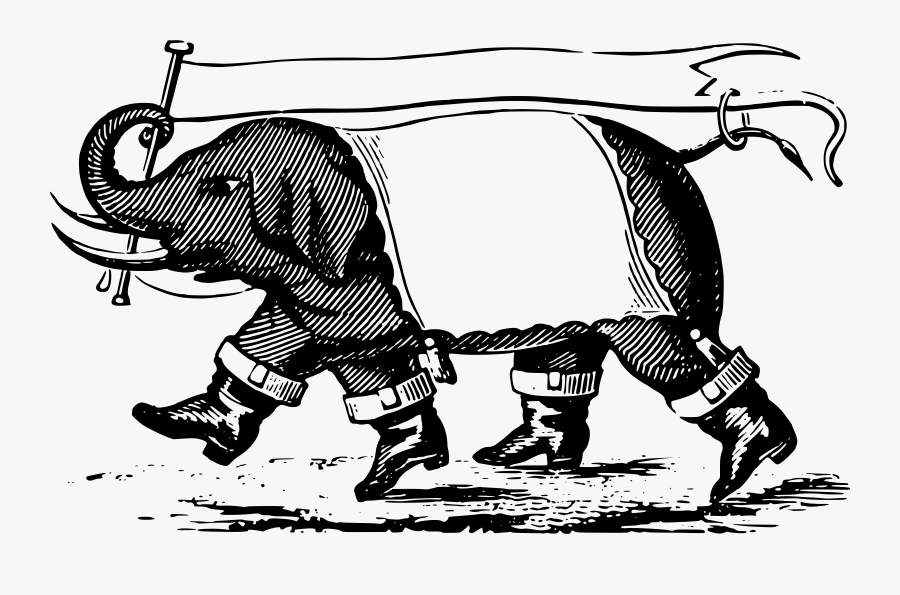 Elephant In Boots Clip Arts - Elephant Wearing Boots Cartoon, Transparent Clipart