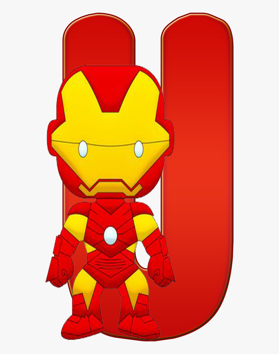 U Super Heroes - Letras De Iron Man, Transparent Clipart