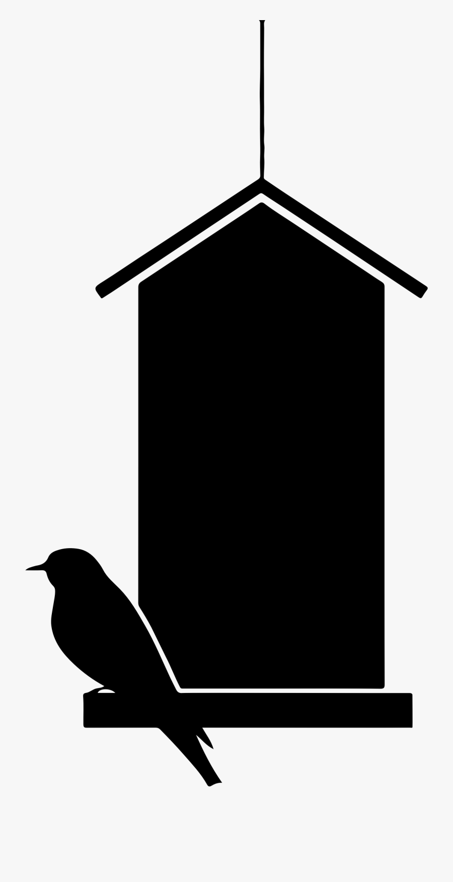 Bird House Silhouette Black And White Stock - My Heart Beats For You Png, Transparent Clipart
